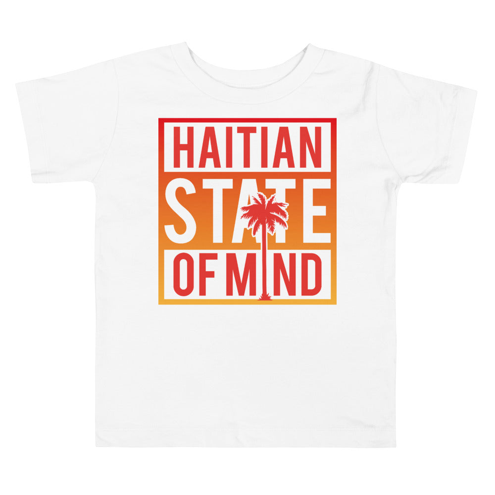 Red Haitian State of Mind Toddler Tee