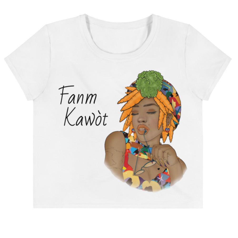 Fanm Kawòt Crop Tee