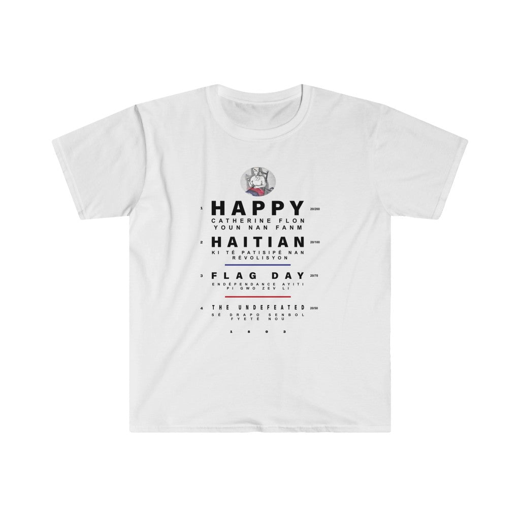 Happy Haitian Flag Day Fitted T-Shirt