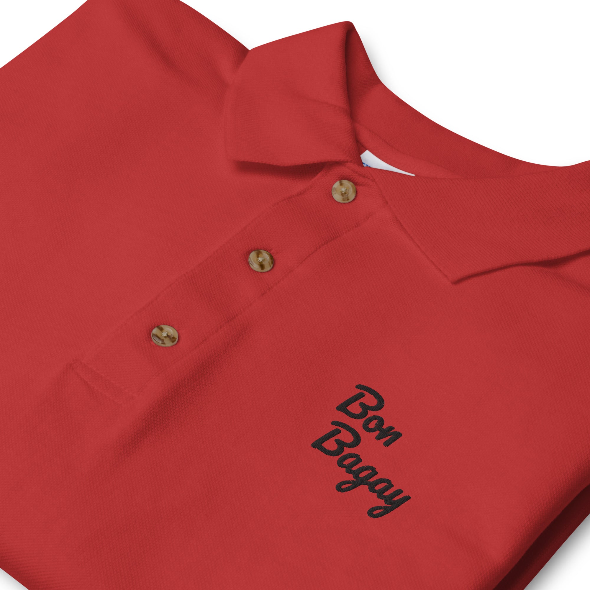 Bon Bagay Embroidered Polo Shirt