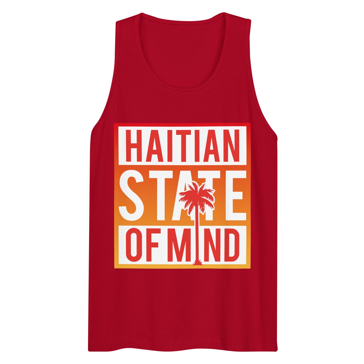 Red Haitian State of Mind Tank Top