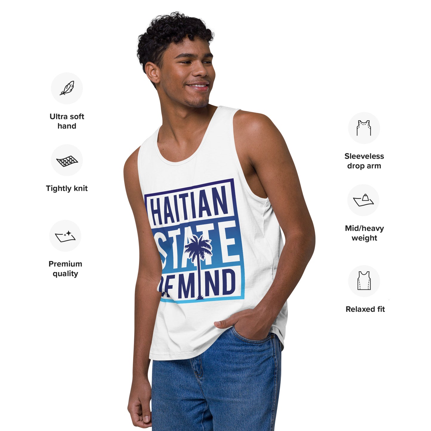 Blue Haitian State of Mind Tank Top