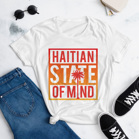 Red Haitian State of Mind Tee