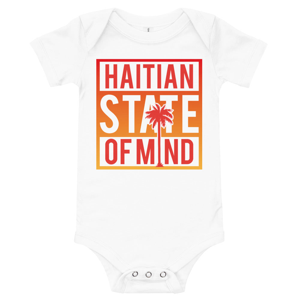 Red Haitian State of Mind Onesie
