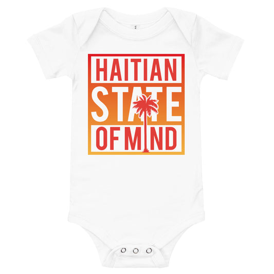 Red Haitian State of Mind Onesie