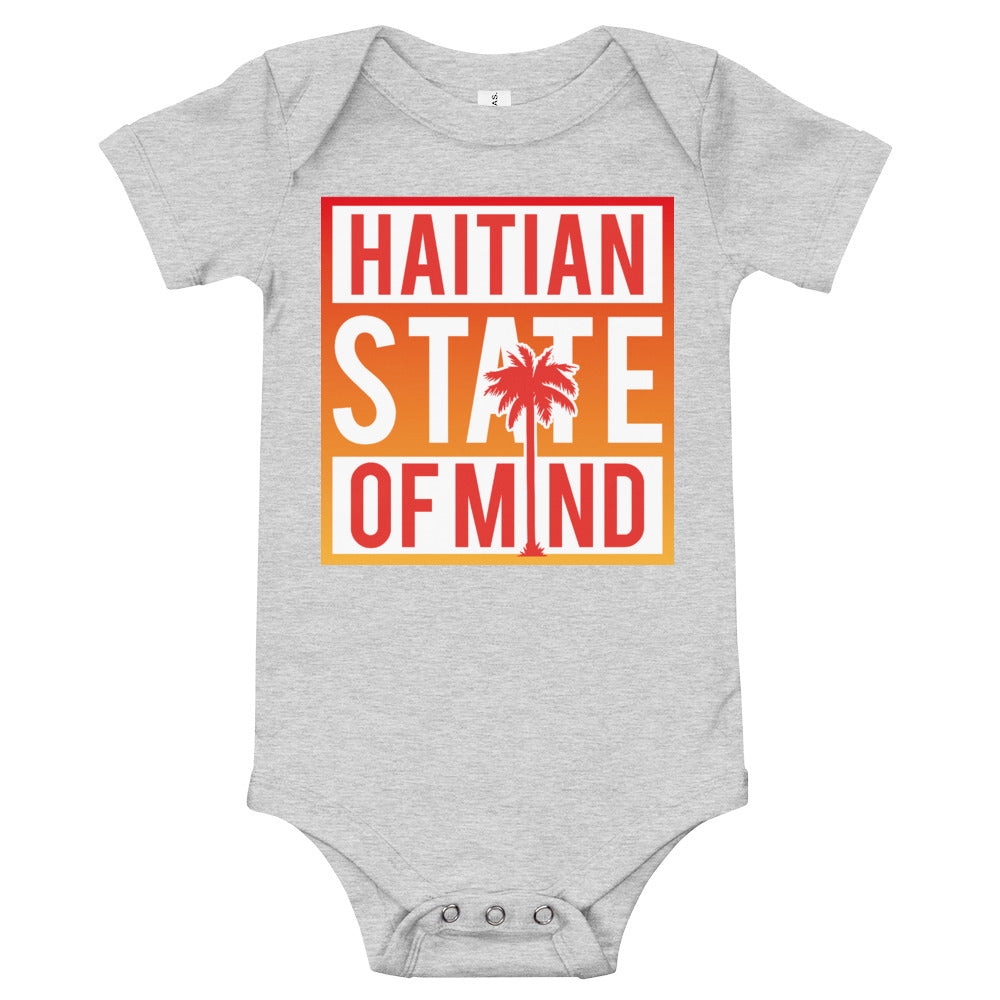 Red Haitian State of Mind Onesie
